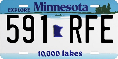 MN license plate 591RFE