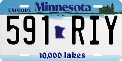 MN license plate 591RIY