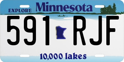 MN license plate 591RJF