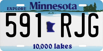 MN license plate 591RJG