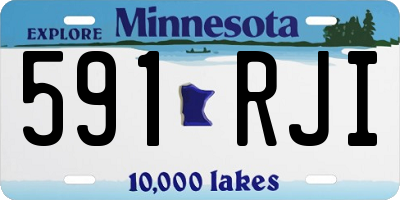 MN license plate 591RJI