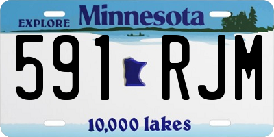 MN license plate 591RJM
