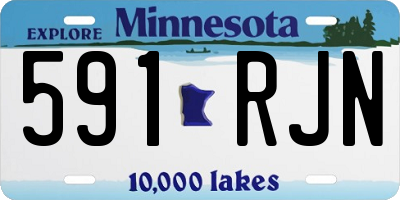 MN license plate 591RJN