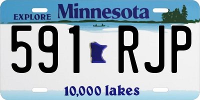 MN license plate 591RJP