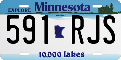 MN license plate 591RJS