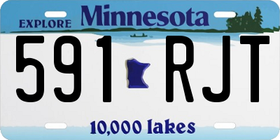 MN license plate 591RJT
