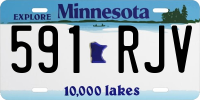 MN license plate 591RJV