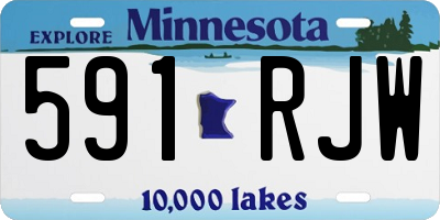 MN license plate 591RJW