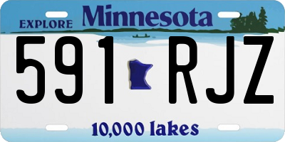 MN license plate 591RJZ