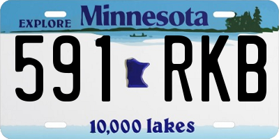 MN license plate 591RKB