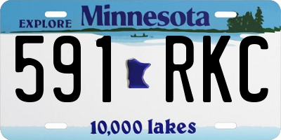 MN license plate 591RKC