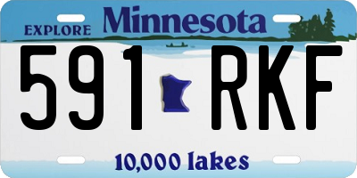 MN license plate 591RKF