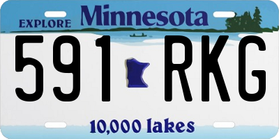 MN license plate 591RKG