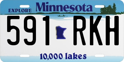 MN license plate 591RKH