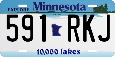MN license plate 591RKJ