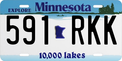 MN license plate 591RKK
