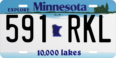 MN license plate 591RKL