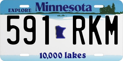 MN license plate 591RKM