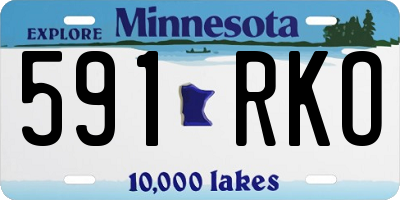 MN license plate 591RKO