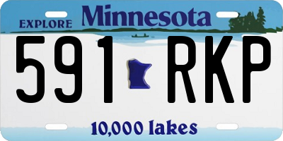 MN license plate 591RKP