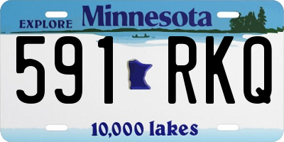 MN license plate 591RKQ