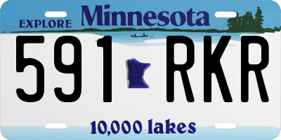 MN license plate 591RKR