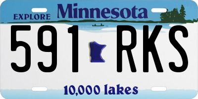 MN license plate 591RKS