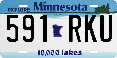 MN license plate 591RKU