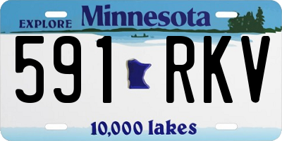 MN license plate 591RKV