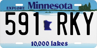 MN license plate 591RKY