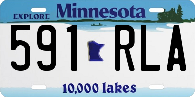 MN license plate 591RLA