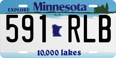 MN license plate 591RLB