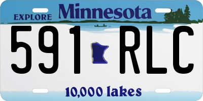 MN license plate 591RLC