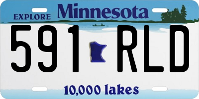 MN license plate 591RLD