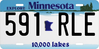 MN license plate 591RLE