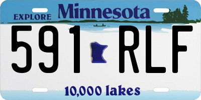 MN license plate 591RLF