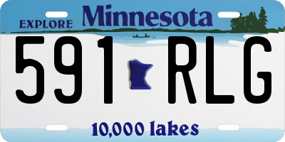 MN license plate 591RLG
