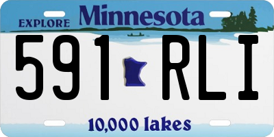 MN license plate 591RLI