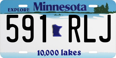 MN license plate 591RLJ