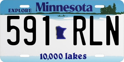 MN license plate 591RLN