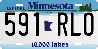 MN license plate 591RLO