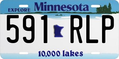 MN license plate 591RLP