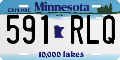 MN license plate 591RLQ