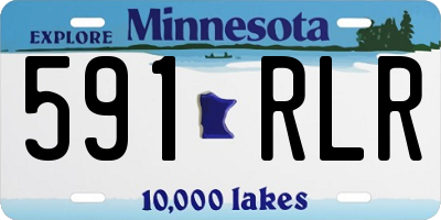 MN license plate 591RLR