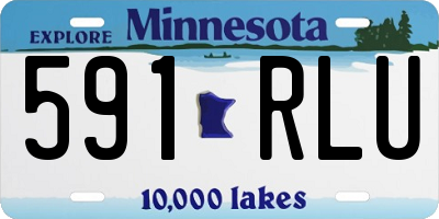 MN license plate 591RLU