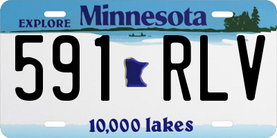 MN license plate 591RLV