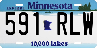 MN license plate 591RLW
