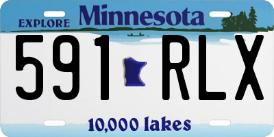 MN license plate 591RLX
