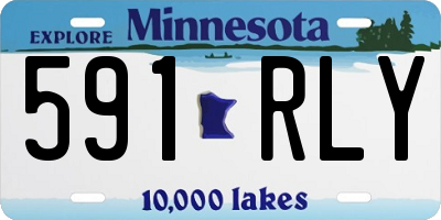 MN license plate 591RLY