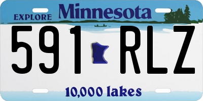 MN license plate 591RLZ